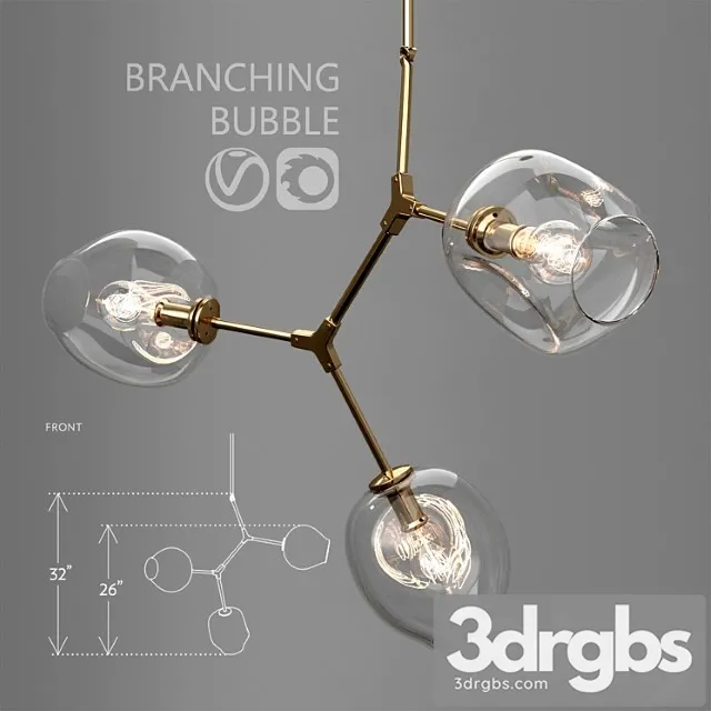 Branching Bubble 3 Lamps 9 3dsmax Download