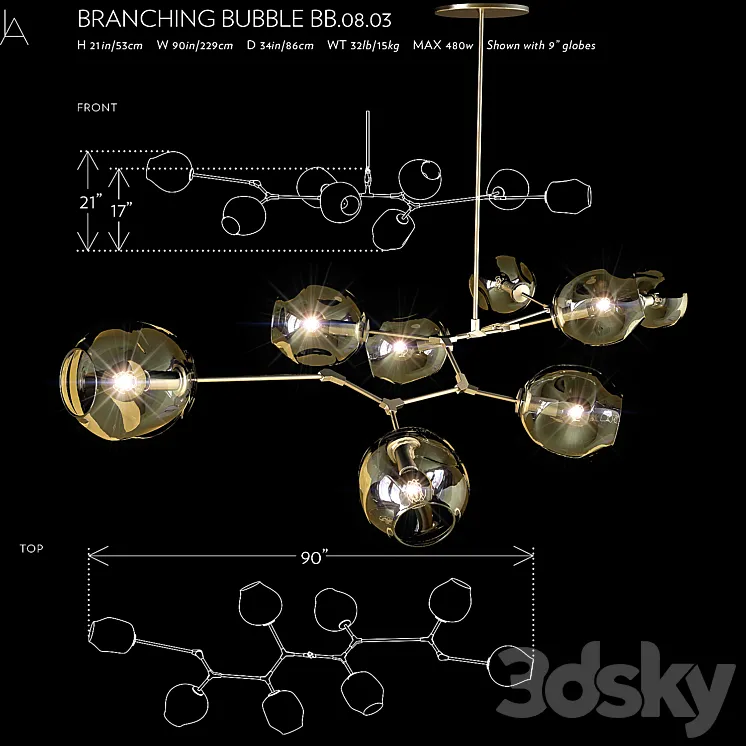 BRANCHING BUBBLE BB.08.03 3DS Max