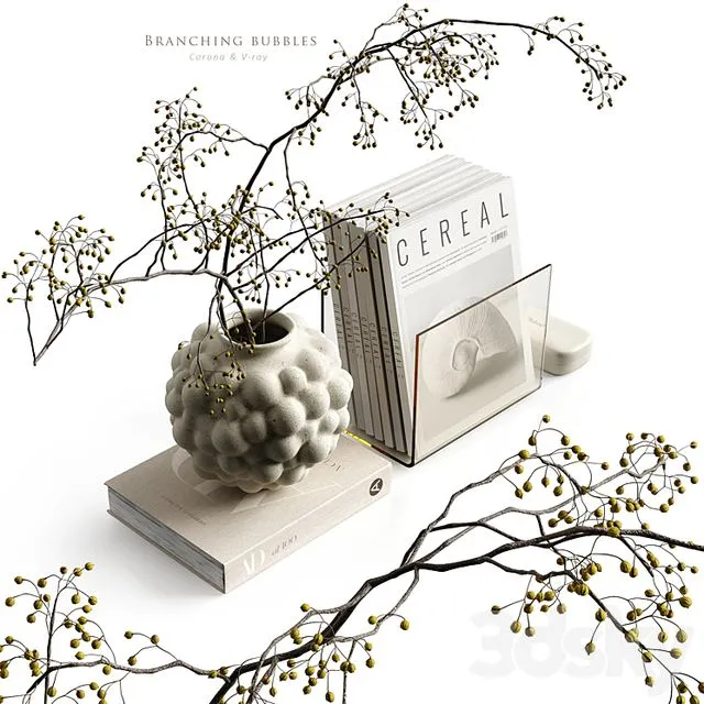 Branching bubbles 3dsMax Model