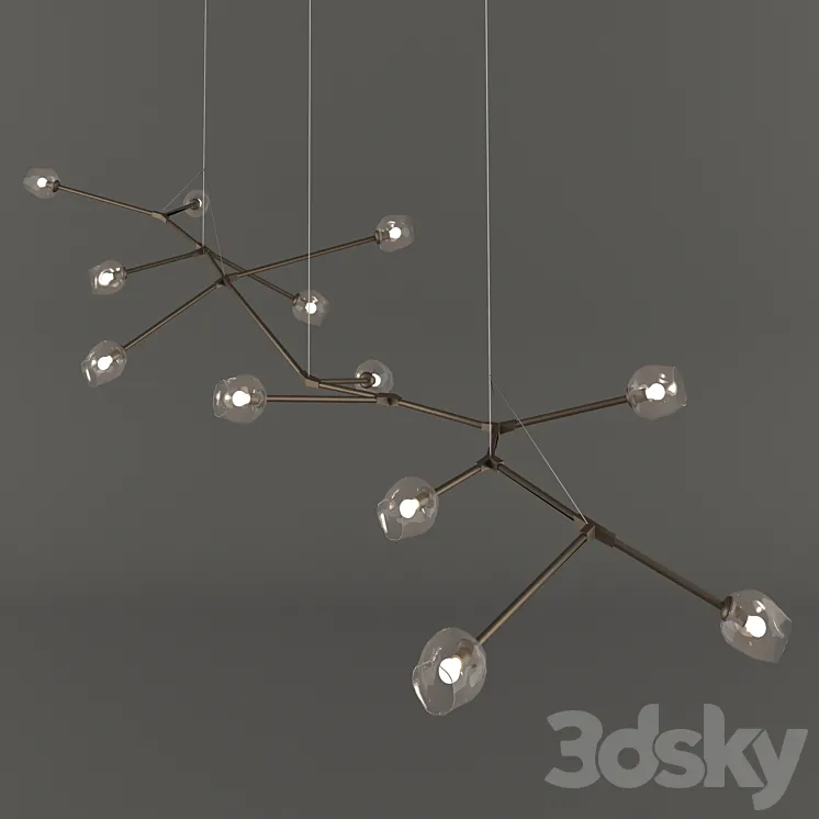 Branching Lamp 3DS Max