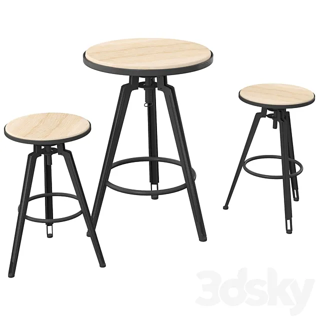 Branchville bar set 3ds Max