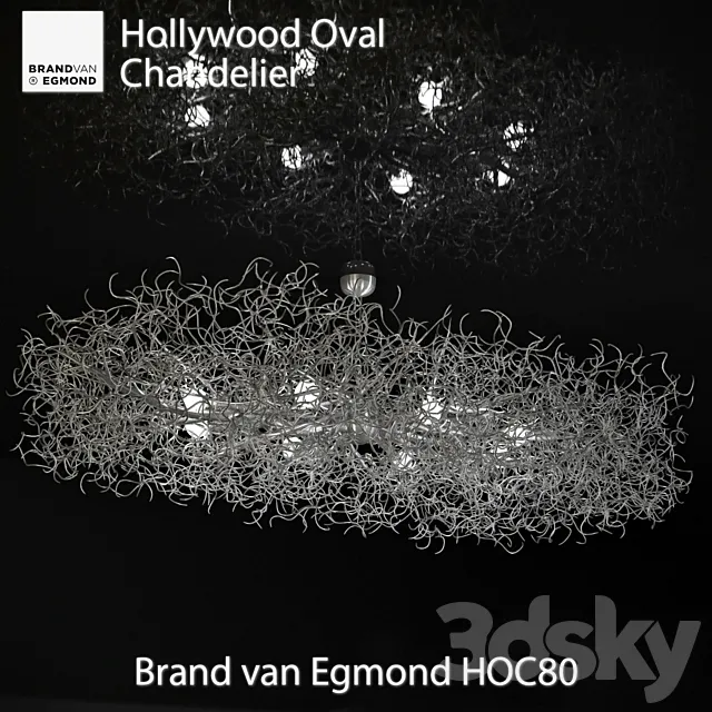 Brand van Egmond HOC80 (Hollywood Oval Chandelier) 3DS Max Model