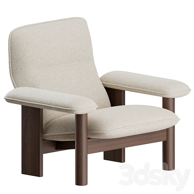 Brasilia Lounge Chair + Ottoman by Menu 3DSMax File