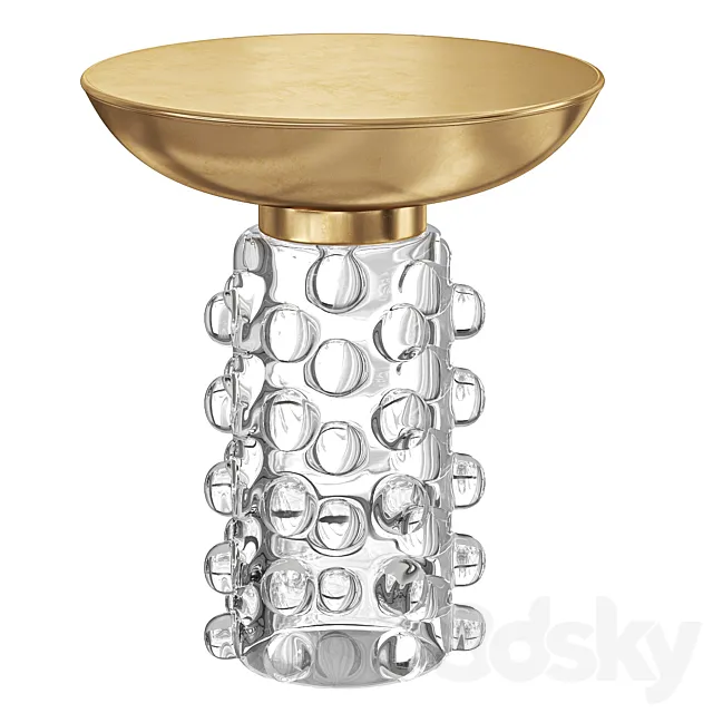 Brass Side Table 3ds Max