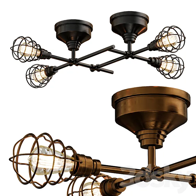 Brass wire cage 3ds Max