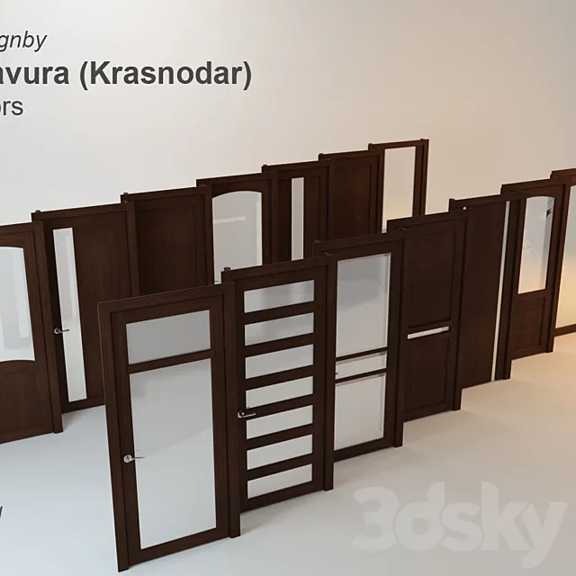 bravura doors 14 PCs. 3ds Max