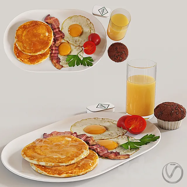 Breakfast 3ds Max