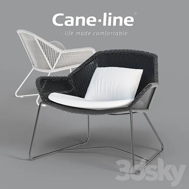 Breeze lounge chair _ side table 3ds Max