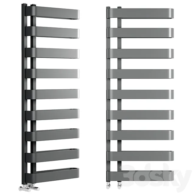 Brenton Gray Flat Panel Heated Towel Rail 3ds Max