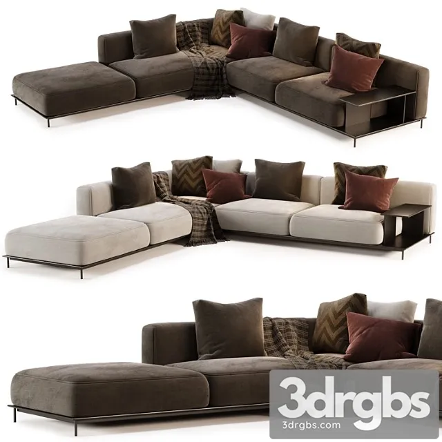 Brera sofa by poliform 3 3dsmax Download