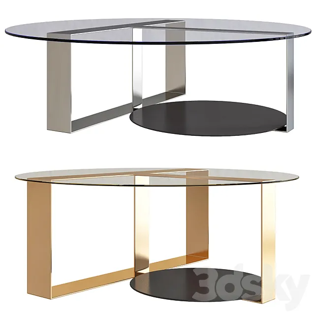 Bresson Minotti coffee tables 3ds Max