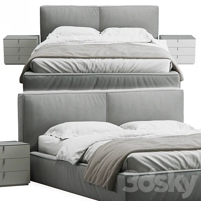 Brick Bed by Novamobili 3ds Max