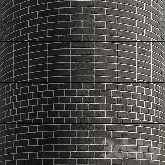 Brick Black 3ds Max