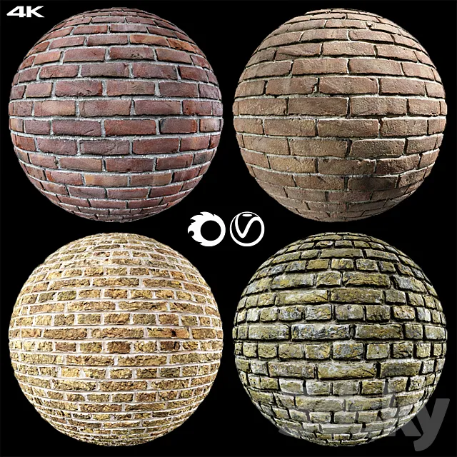 brick collection 01 3DS Max Model