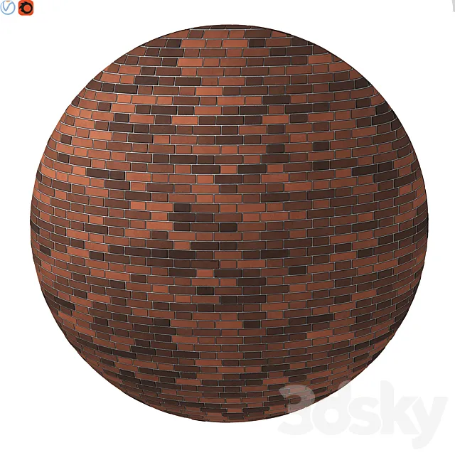 Brick material 14 3dsMax Model