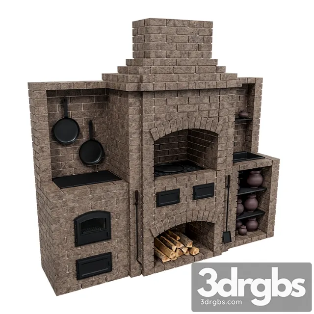 Brick Oven Barbecue 3dsmax Download