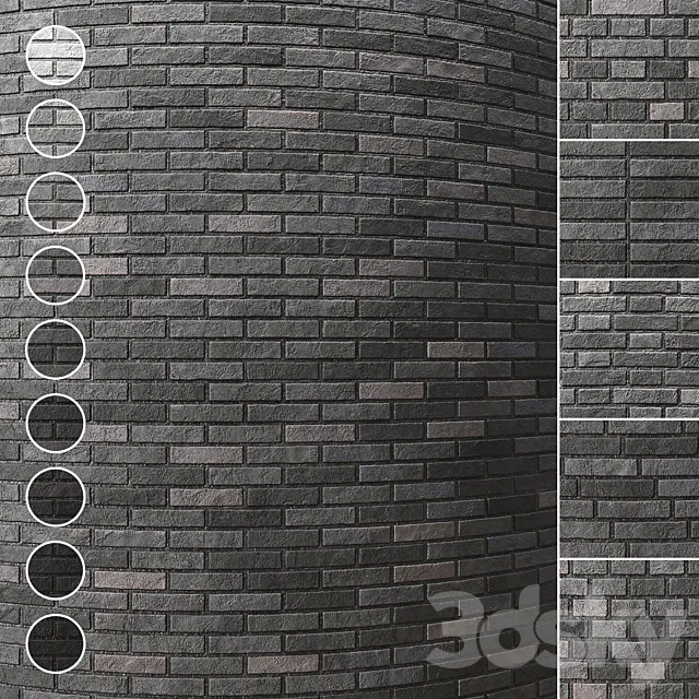 Brick wall 005 3DS Max Model