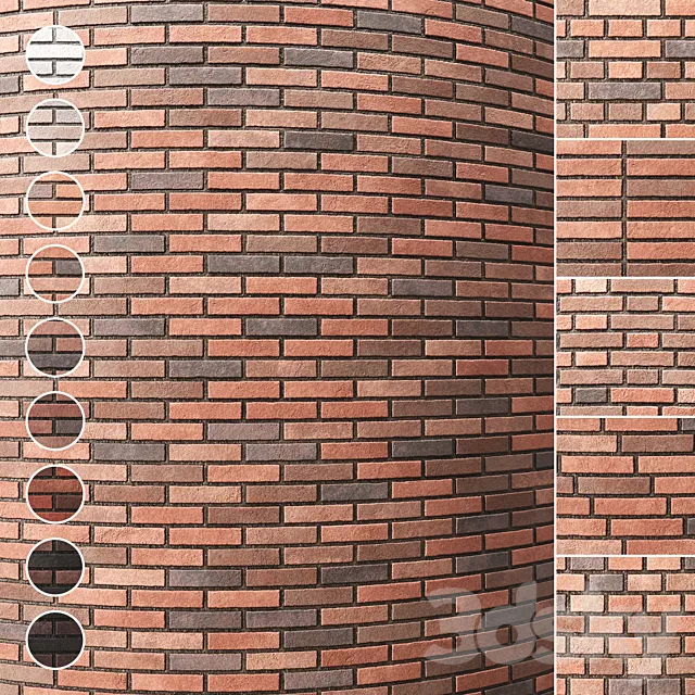 Brick wall 009 3ds Max