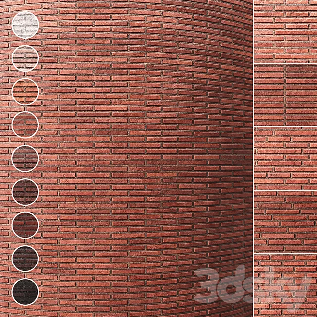 Brick wall 012 3ds Max