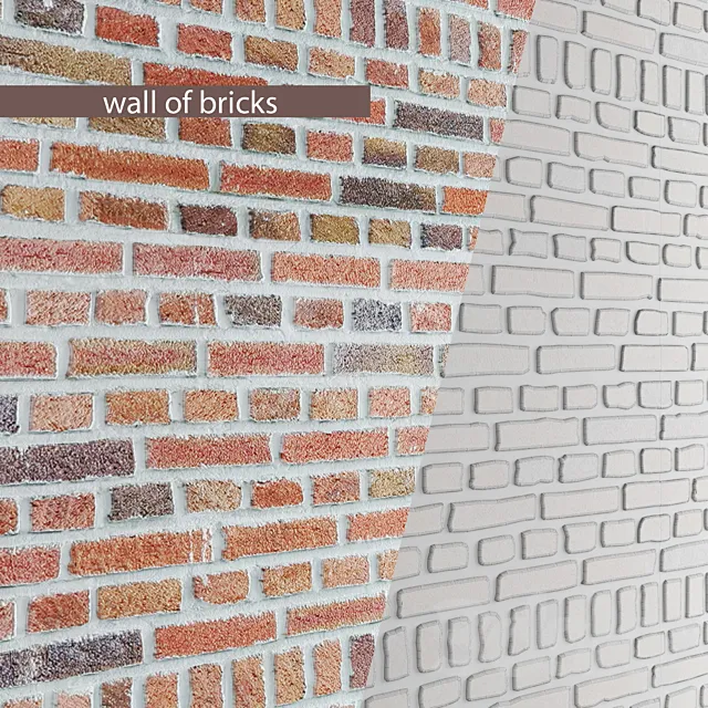 Brick wall. 3DS Max Model