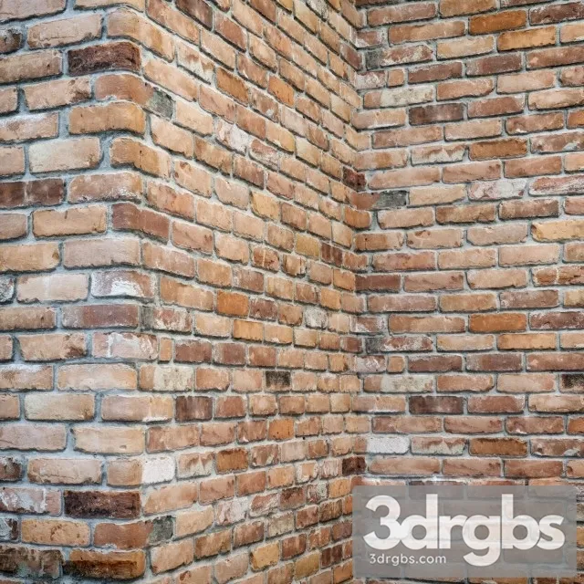 Brick wall with corners 3dsmax Download
