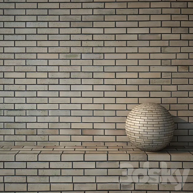 Brick yellow 155 3ds Max