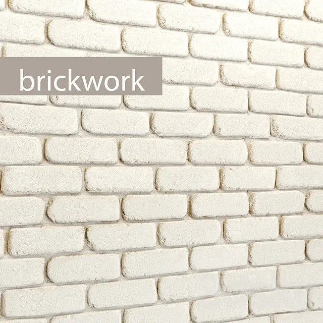 BrickworkBrickwork. brick. white. stone. stone decorative wall 3DSMax File