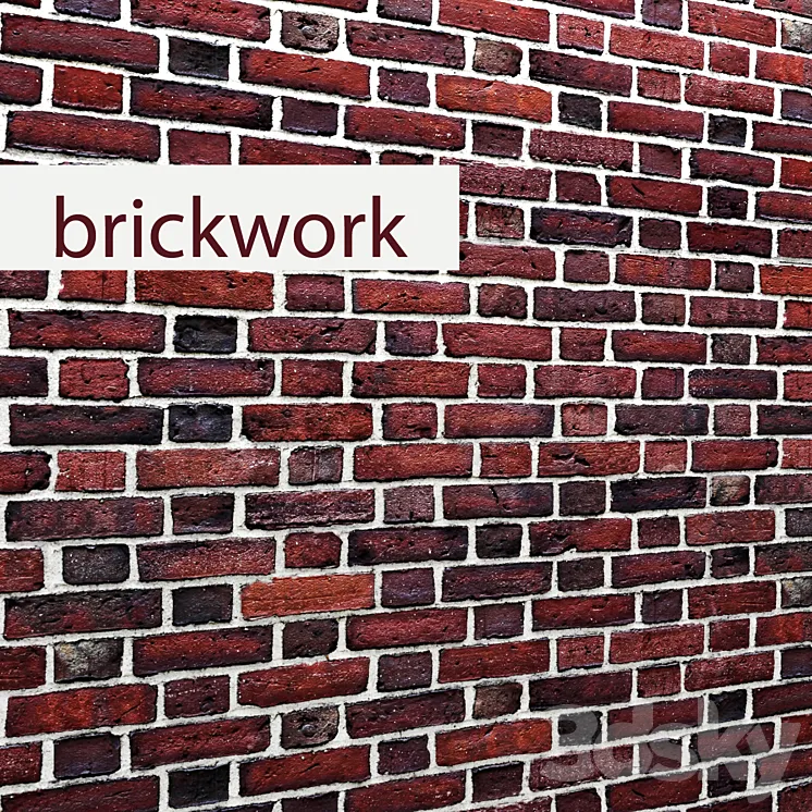 Brickworkbrickwork stonework brick loft aged set collection decorative panel walls 3DS Max