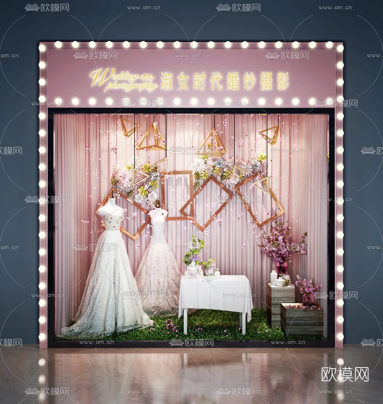 Bridal Shop – Wedding Store – Interior Desgin 3D Scene – 011