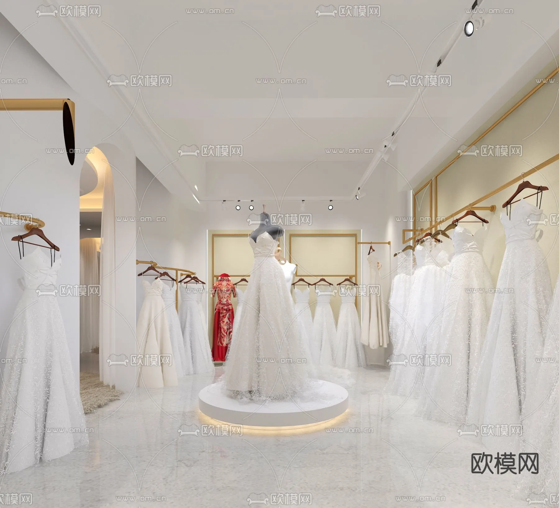 Bridal Shop – Wedding Store – Interior Desgin 3D Scene – 022