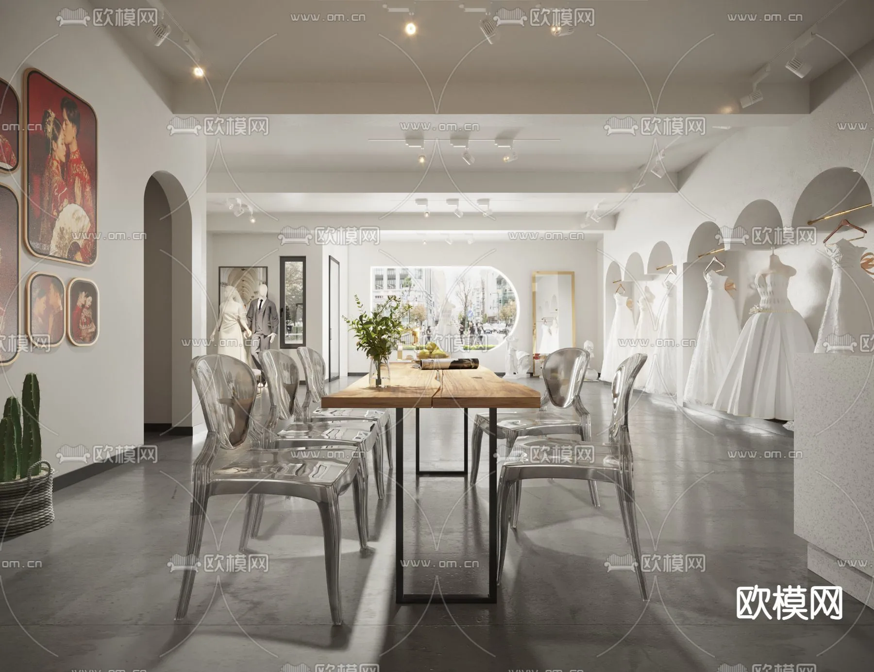 Bridal Shop – Wedding Store – Interior Desgin 3D Scene – 023