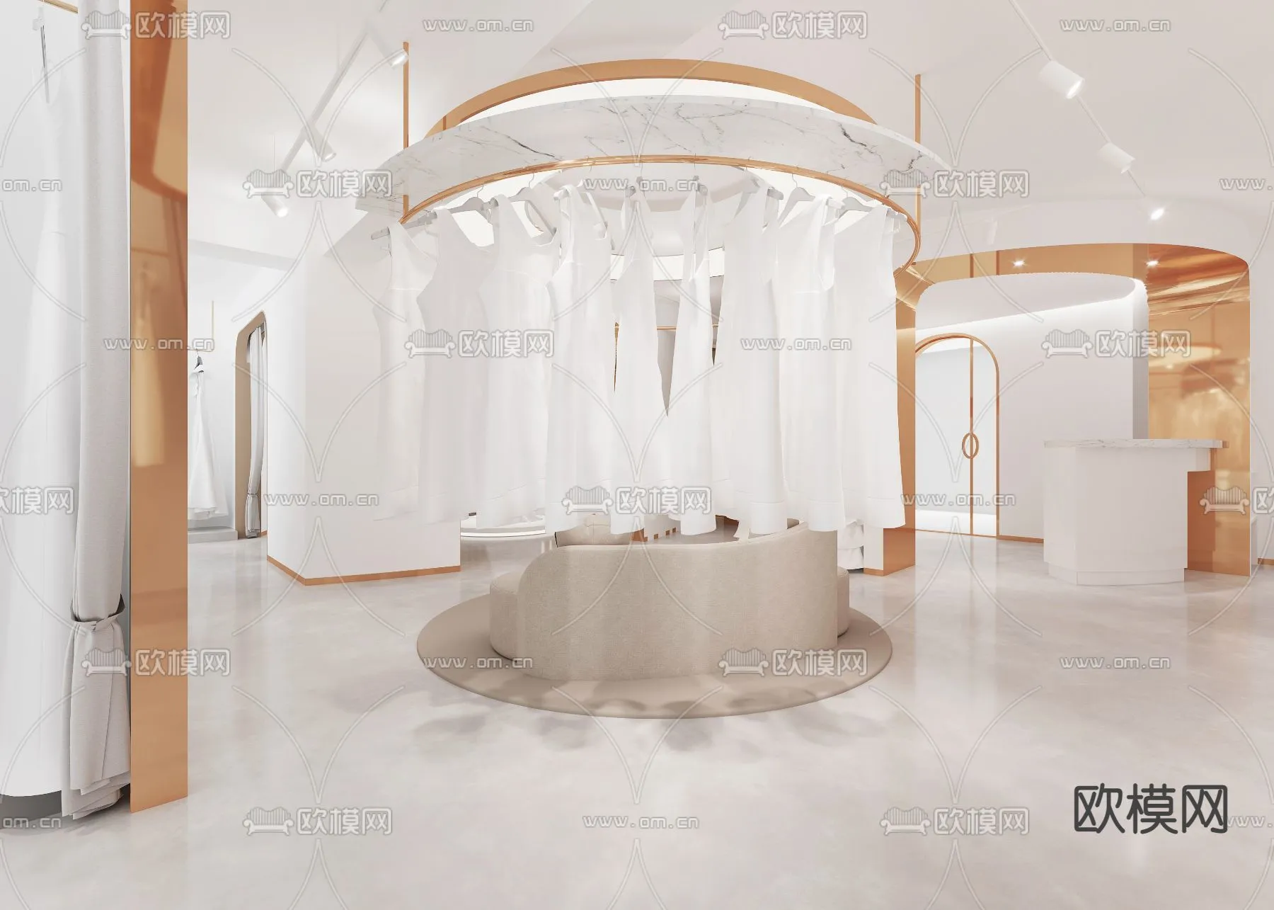 Bridal Shop – Wedding Store – Interior Desgin 3D Scene – 025