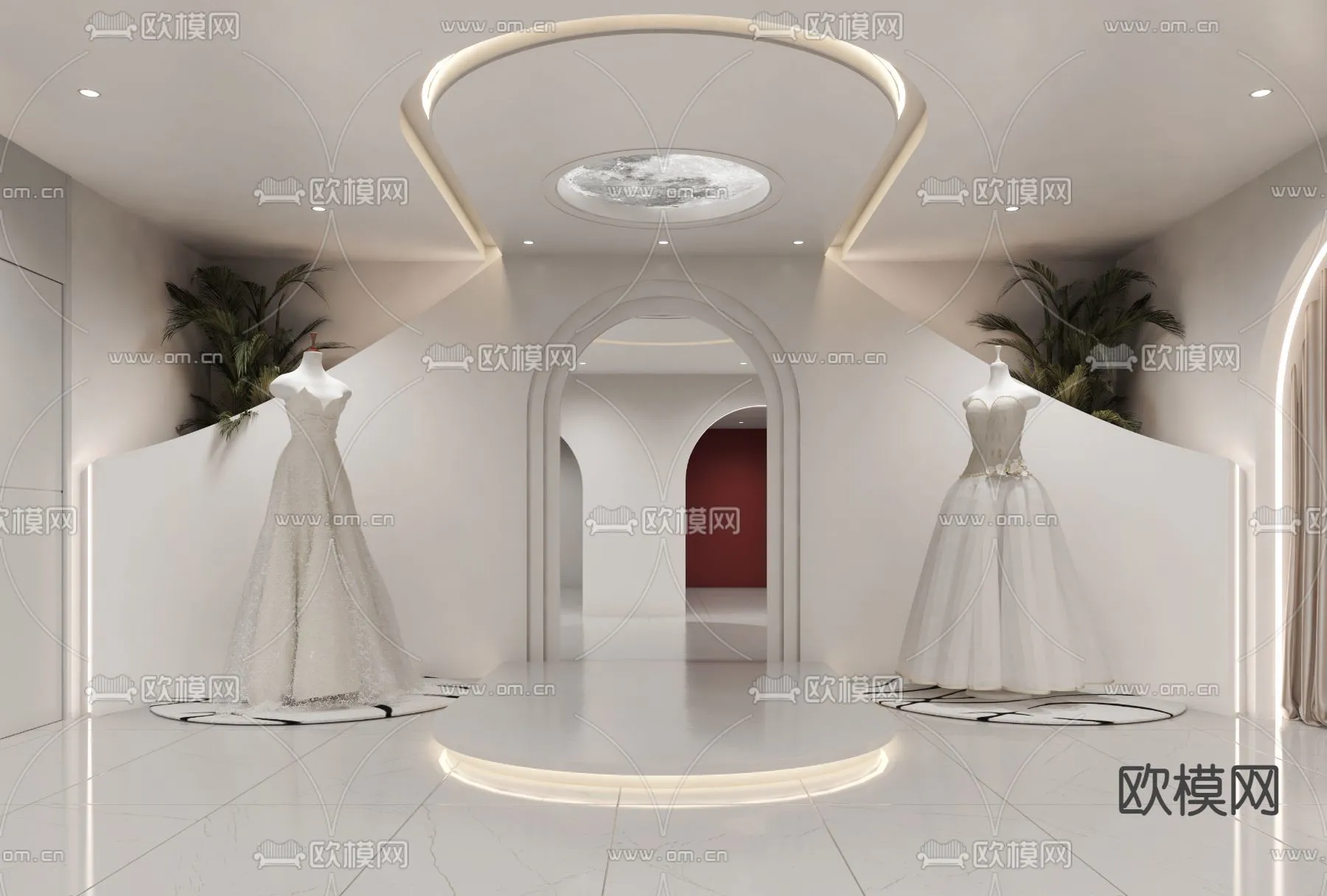 Bridal Shop – Wedding Store – Interior Desgin 3D Scene – 026