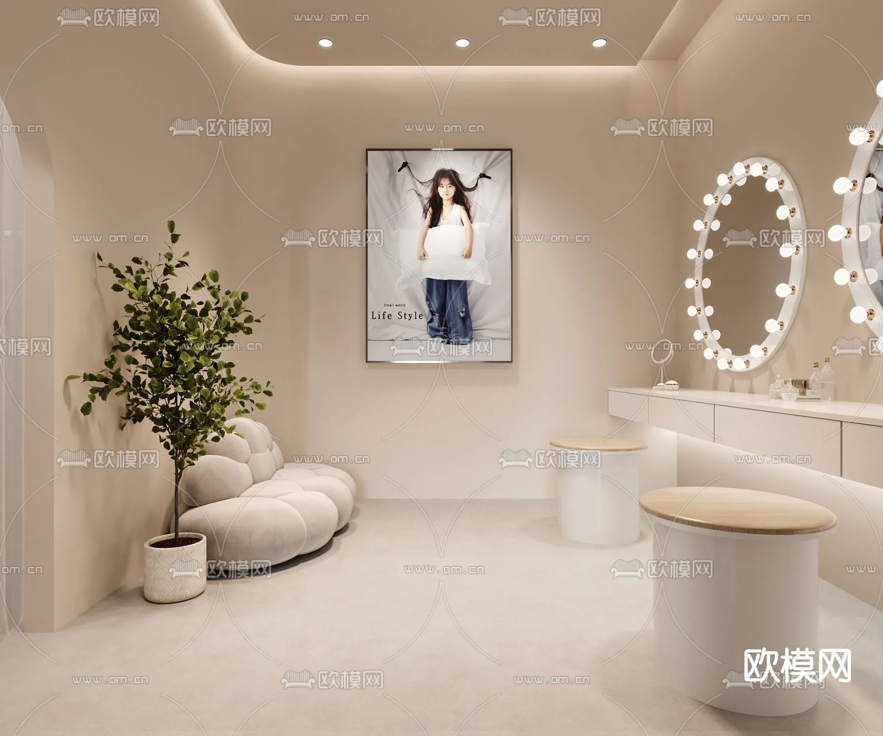 Bridal Shop – Wedding Store – Interior Desgin 3D Scene – 030