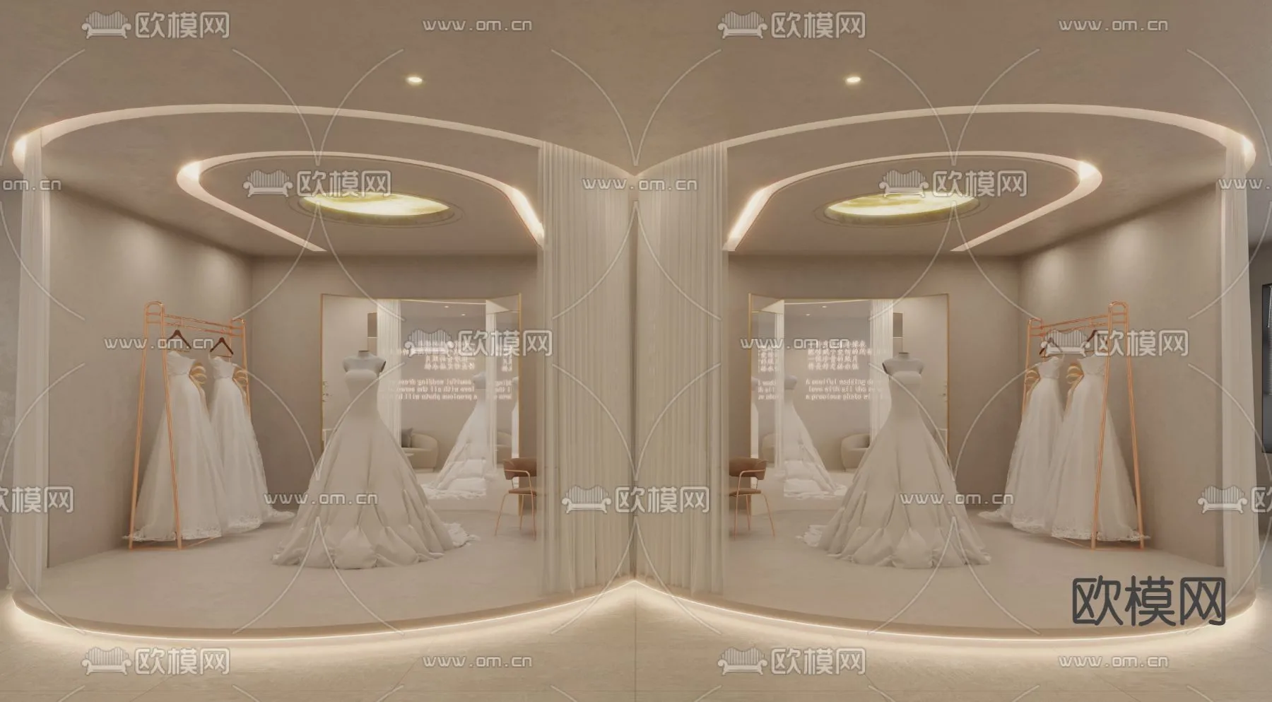 Bridal Shop – Wedding Store – Interior Desgin 3D Scene – 044