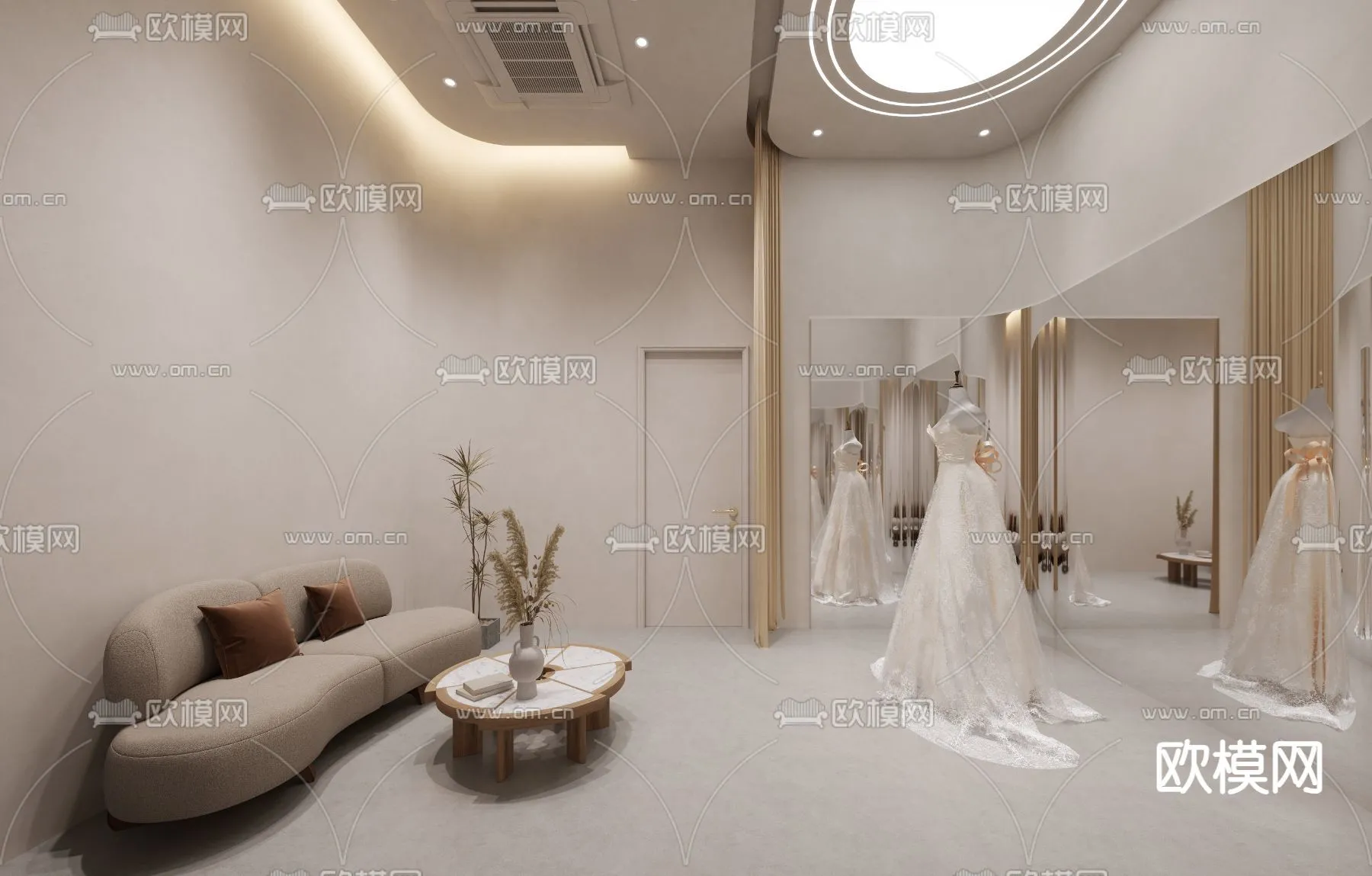 Bridal Shop – Wedding Store – Interior Desgin 3D Scene – 047