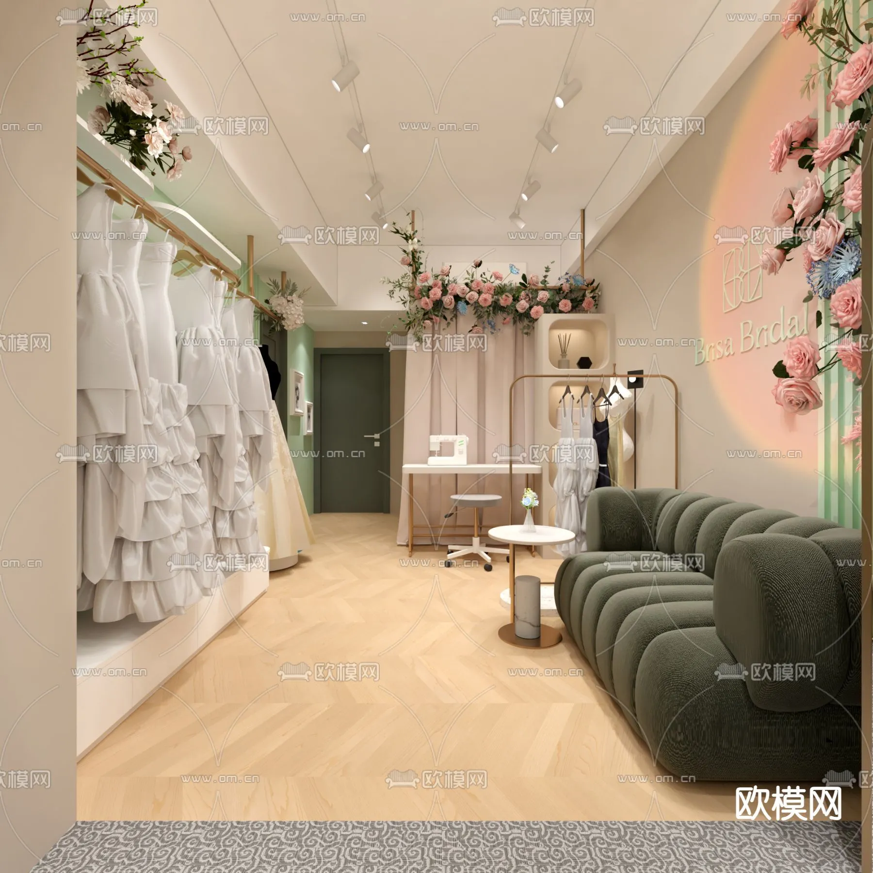 Bridal Shop – Wedding Store – Interior Desgin 3D Scene – 049