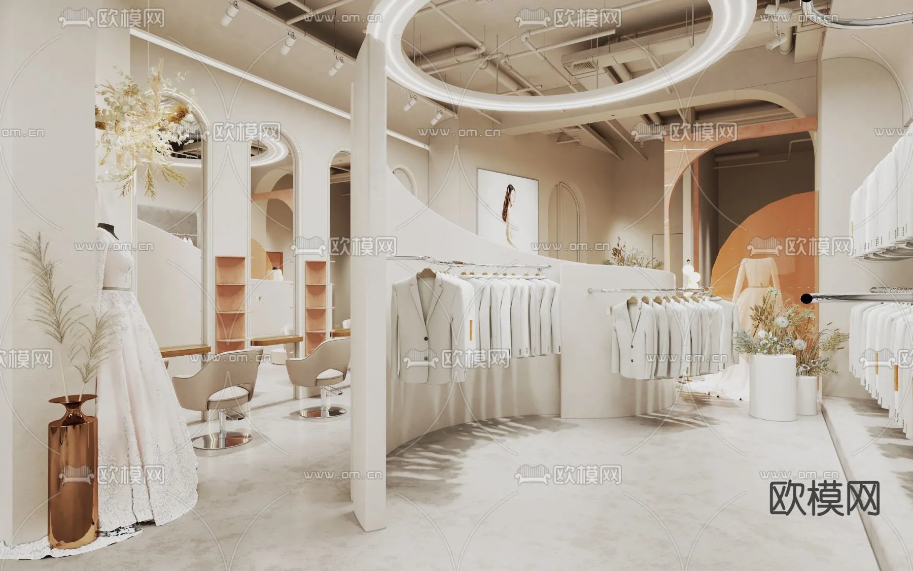 Bridal Shop – Wedding Store – Interior Desgin 3D Scene – 051