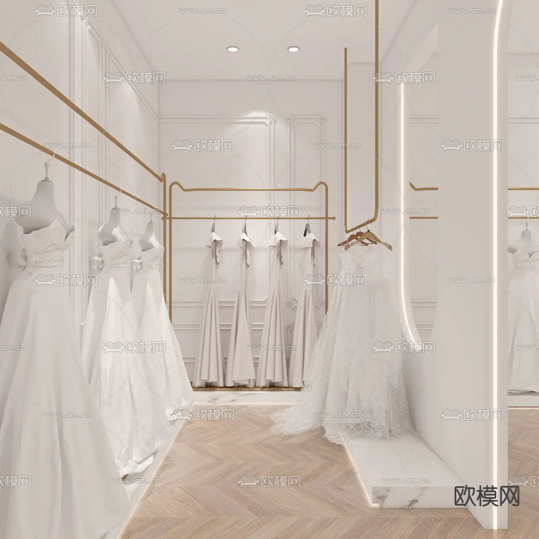 Bridal Shop – Wedding Store – Interior Desgin 3D Scene – 052