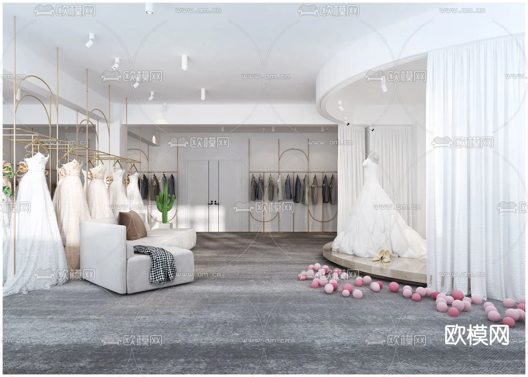 Bridal Shop – Wedding Store – Interior Desgin 3D Scene – 058