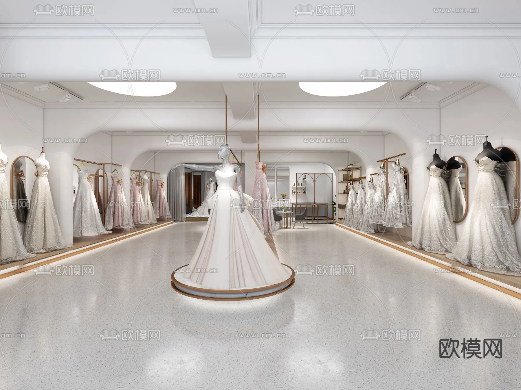 Bridal Shop – Wedding Store – Interior Desgin 3D Scene – 059