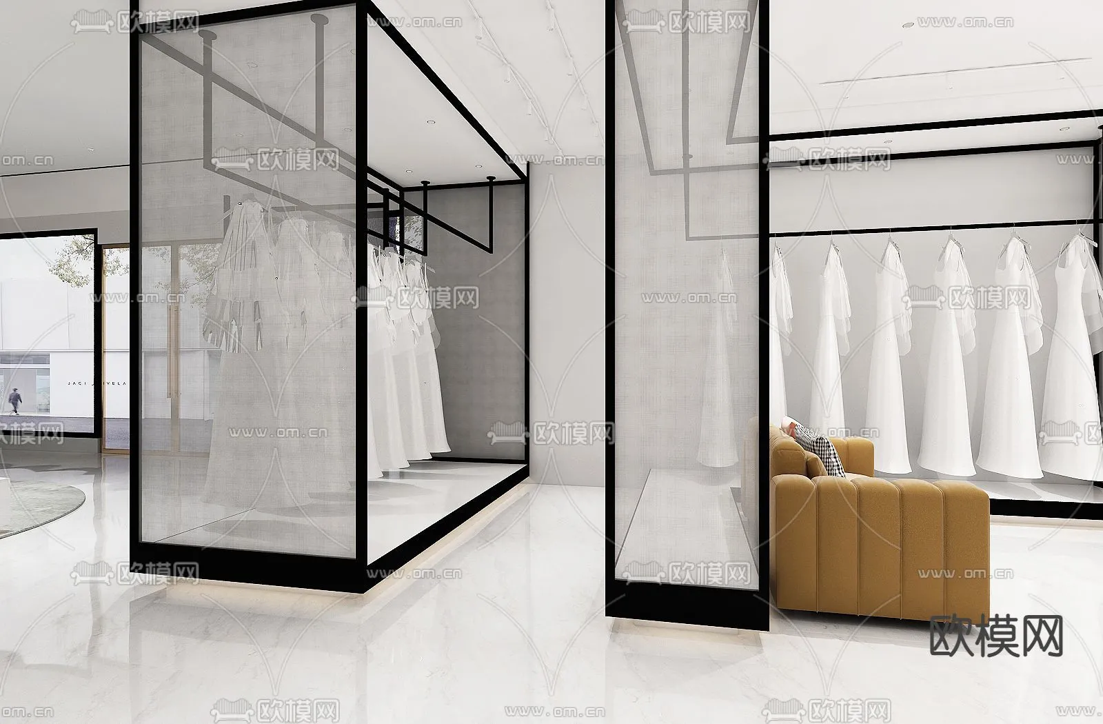 Bridal Shop – Wedding Store – Interior Desgin 3D Scene – 062