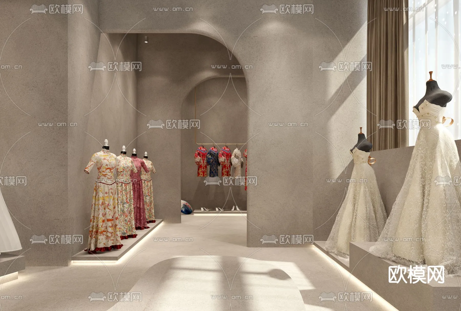 Bridal Shop – Wedding Store – Interior Desgin 3D Scene – 066