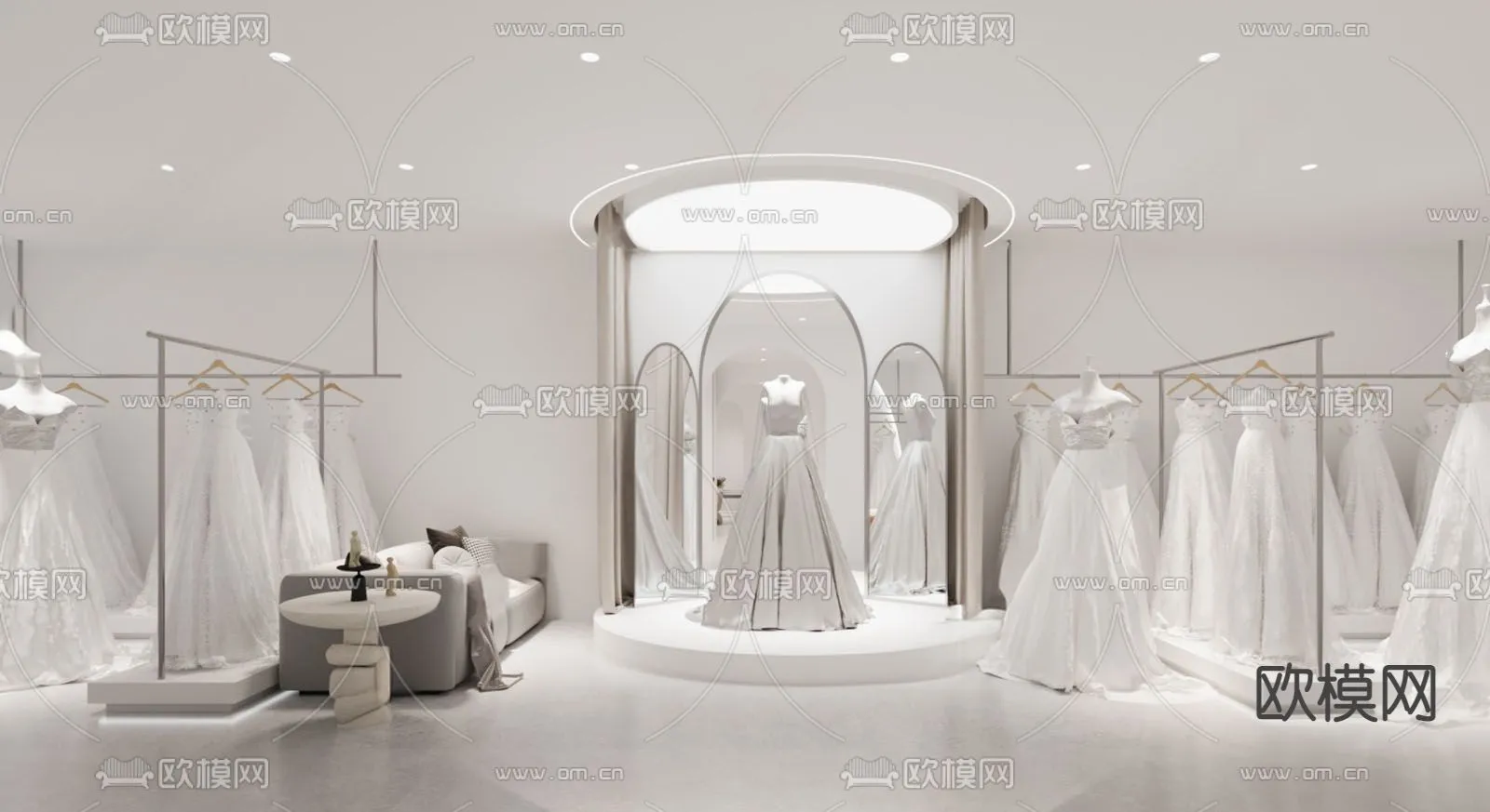 Bridal Shop – Wedding Store – Interior Desgin 3D Scene – 067