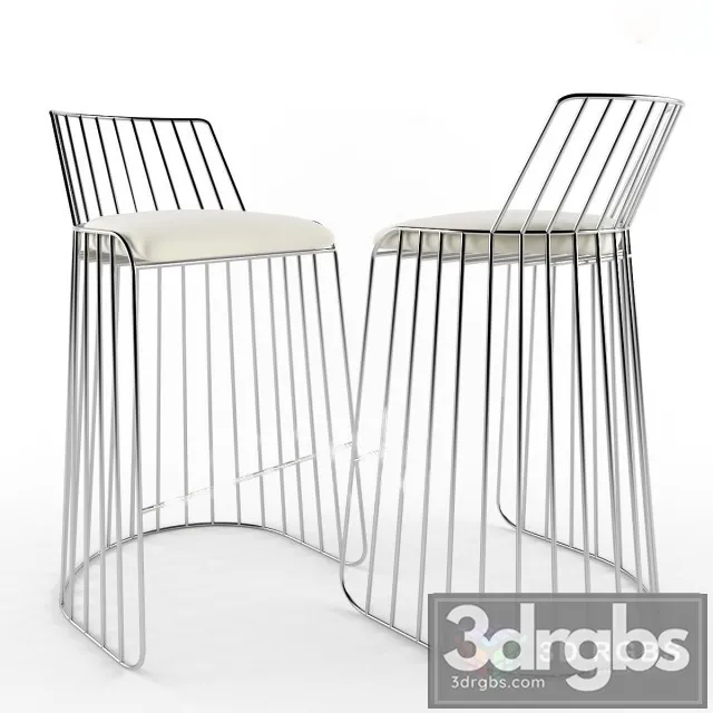 Bride Veil Bar Counter Stool 3dsmax Download