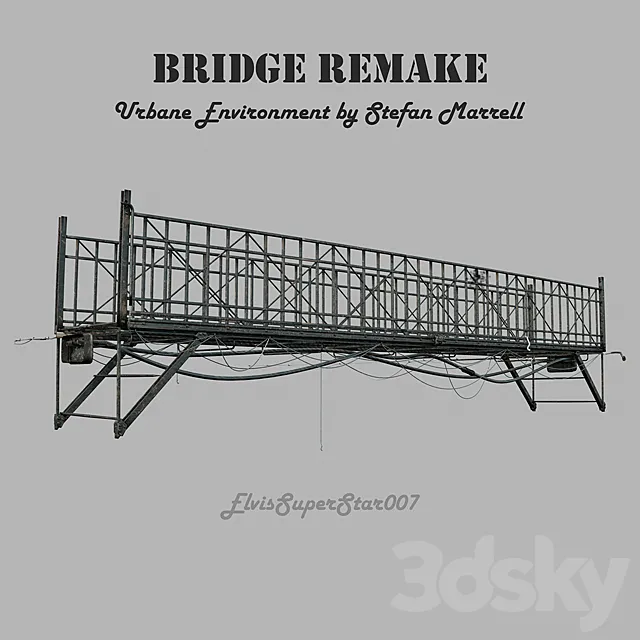 Bridge remake by Stefan Morrell _ Old Bridge 3ds Max