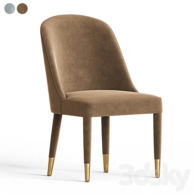 Brie Armless Dining Chair 3ds Max