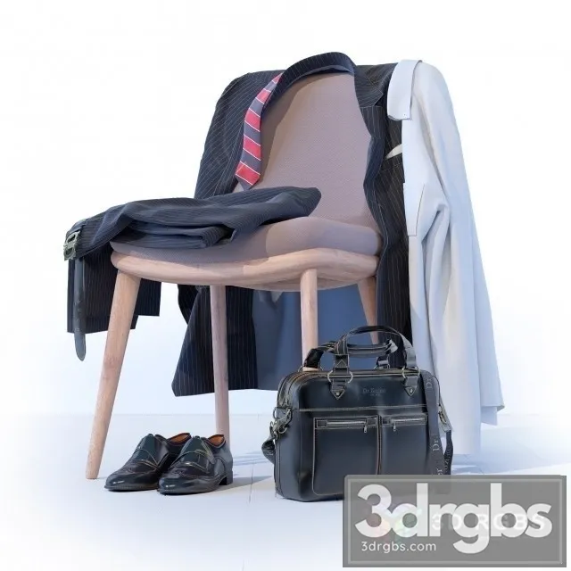 Brief Case Decor Set Chair 3dsmax Download