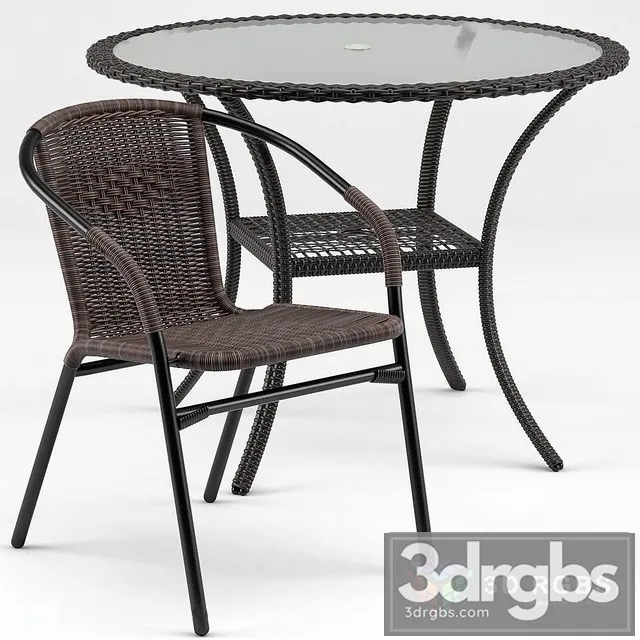 Brigance Bistro Table Acadian Chair 3dsmax Download