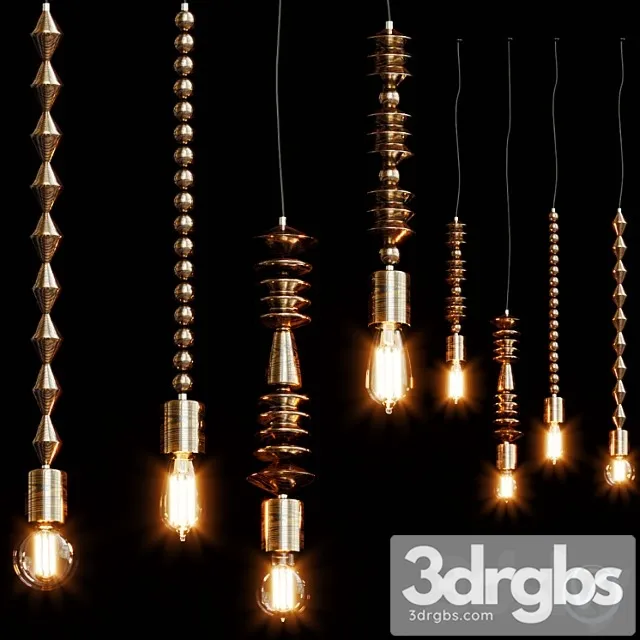 Bright beads wooden lamps by marz designs_3 3dsmax Download